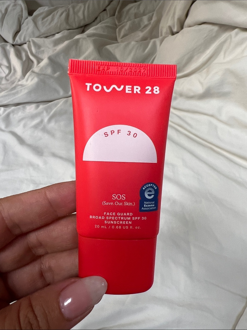 Tower 28 SOS FaceGuard SPF 30 Mineral Sunscreen | Travel Size 20mL | Sensitive